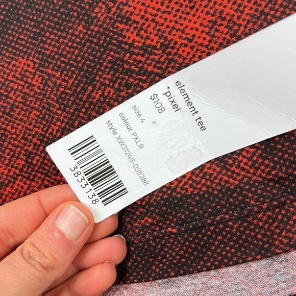 NWT Lululemon Lab Element Tee Pixel Red - Picture 3 of 6